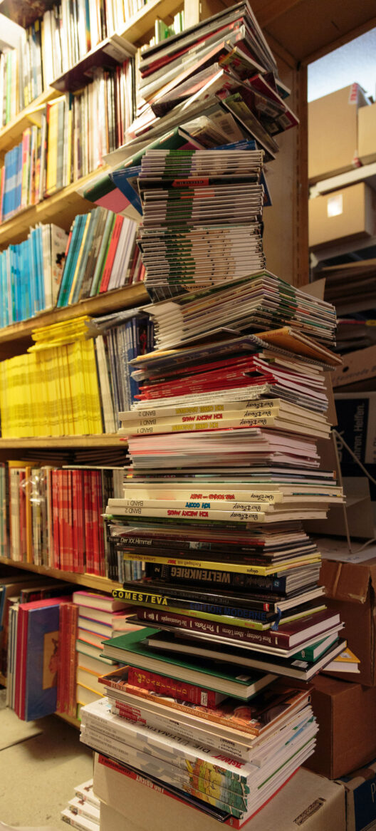 Das Antiquariat im Untergeschoss des Zappa-Doing